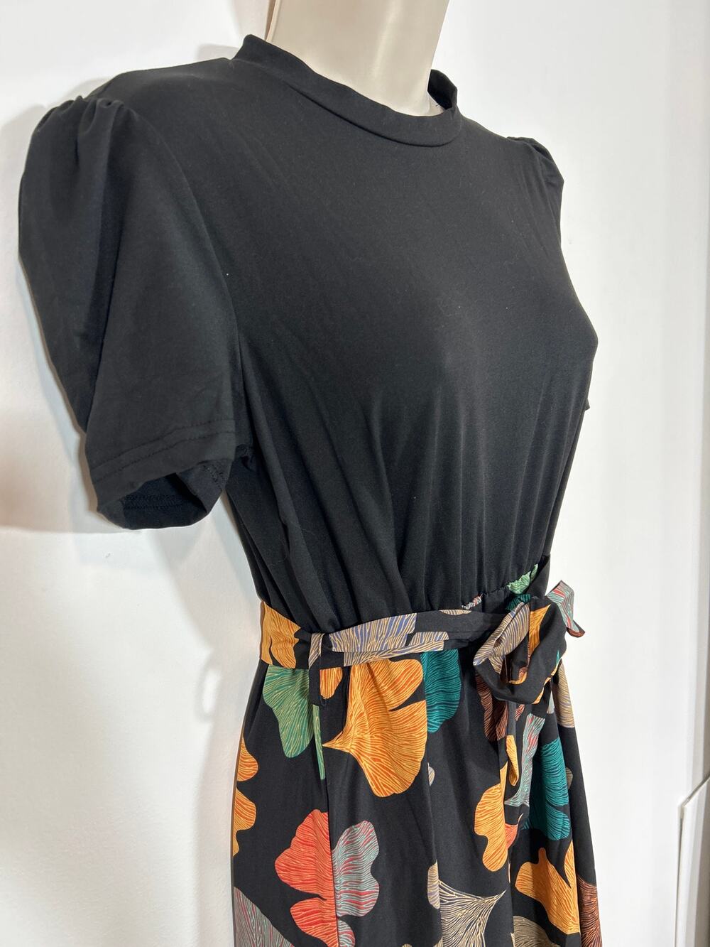 Ginko Leaf Dress Small to Medium with Stretch